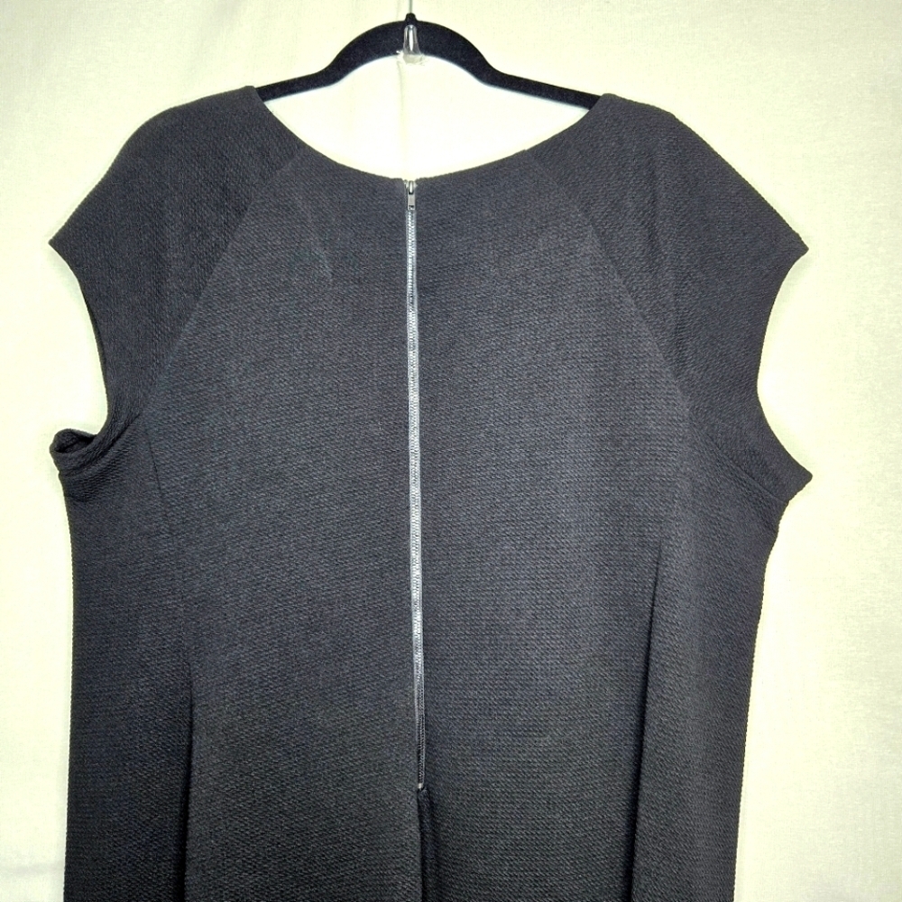 Cato Black Sheath Style Asymetrical hem Dress. 18W - Picture 8 of 13